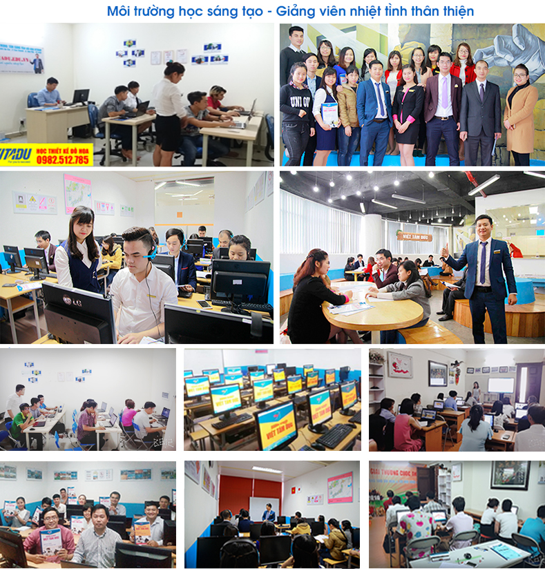 Lớp học photoshop tại Tân Phú tphcm - môi trường sáng tạo