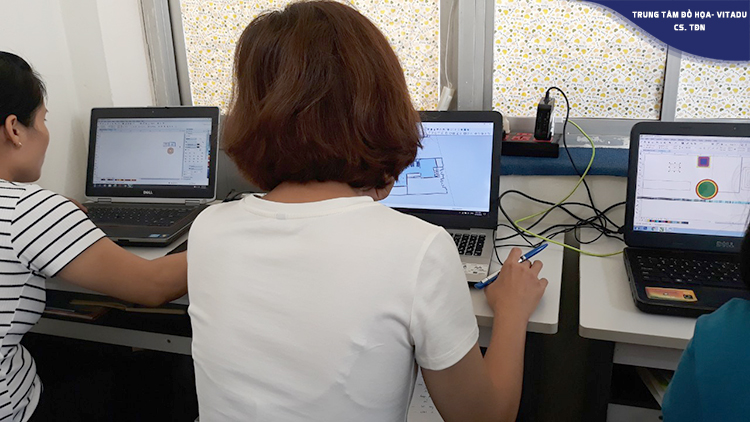 Lớp học sketchup 3D tại cơ sở 3 Trần Đăng Ninh
