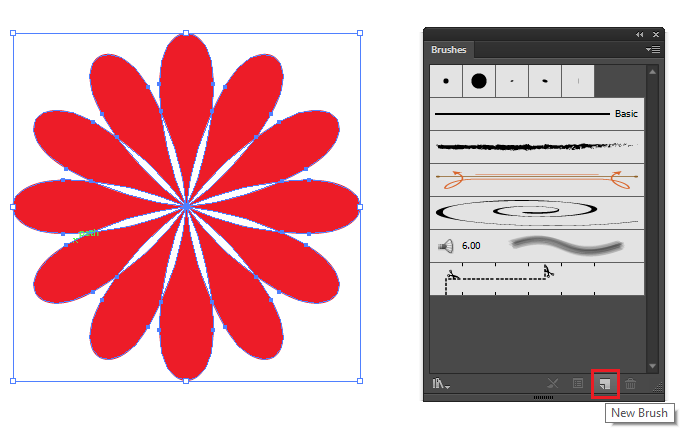 cách tạo mới một Brush trong Illustrator